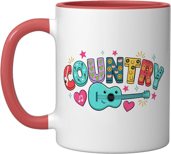 Country Music Nashville Sound Honky Tonk Bluegrass Ceramic Mug