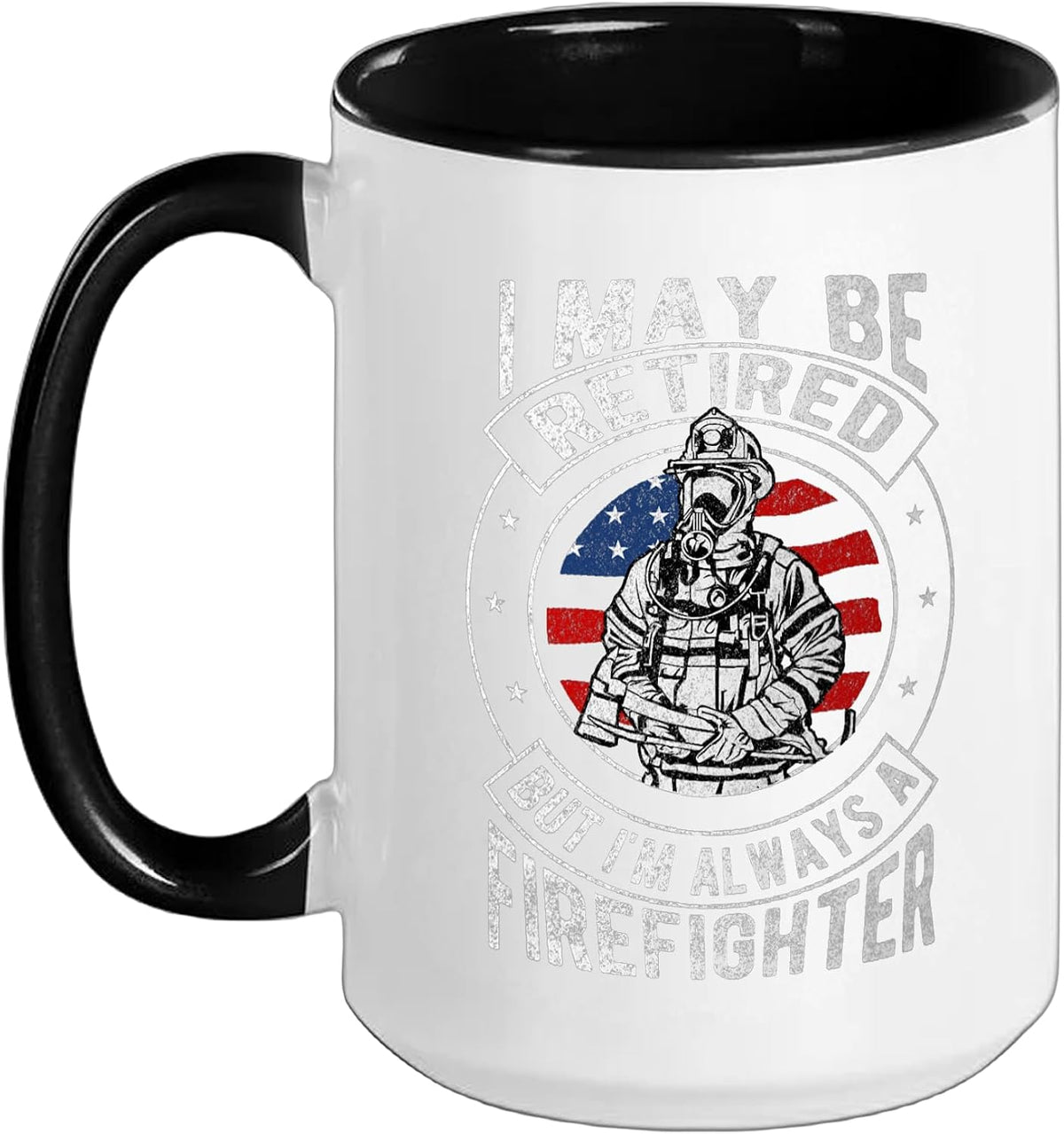 Retired Firefighter T Shirt Fireman Retirement Shirt Gift Ceramic Mug