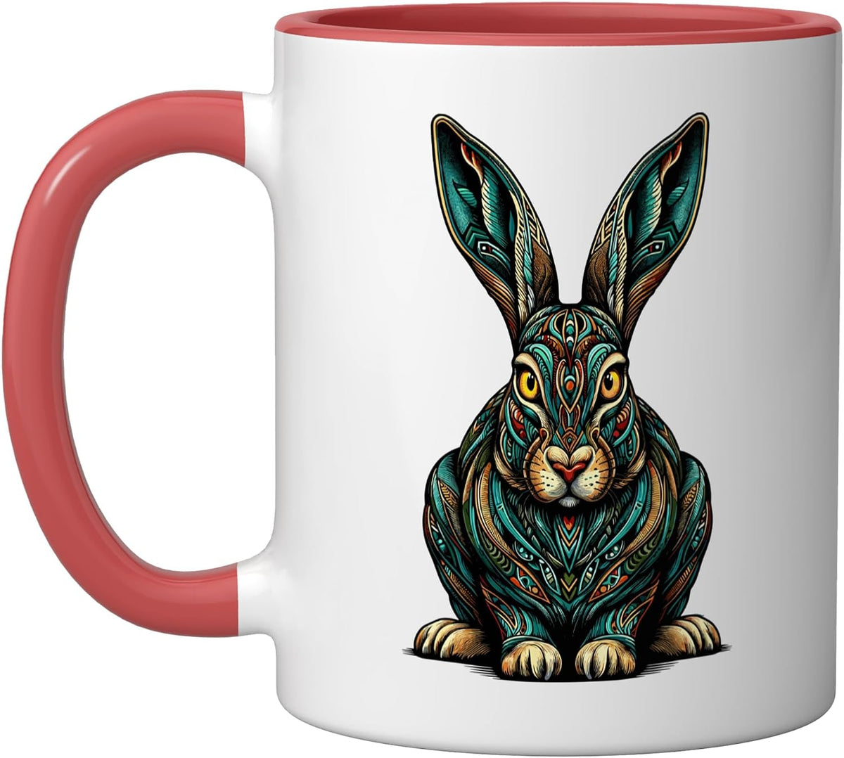 Mandala Art Jackrabbit Jackrabbits Ceramic Mug