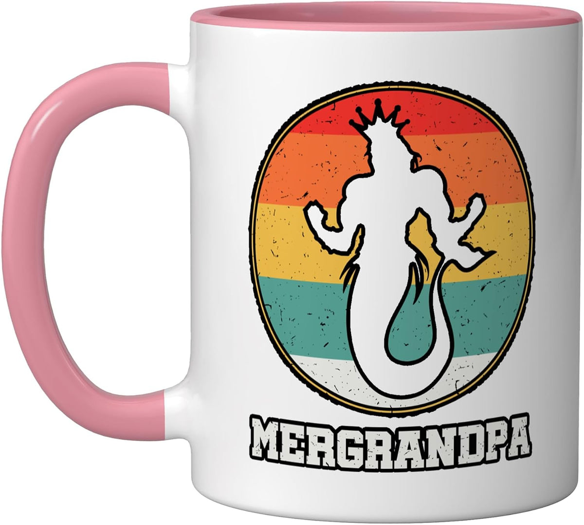 Mergrandpa Security Merman Mermaid Fish Gramps Grandfather Ceramic Mug
