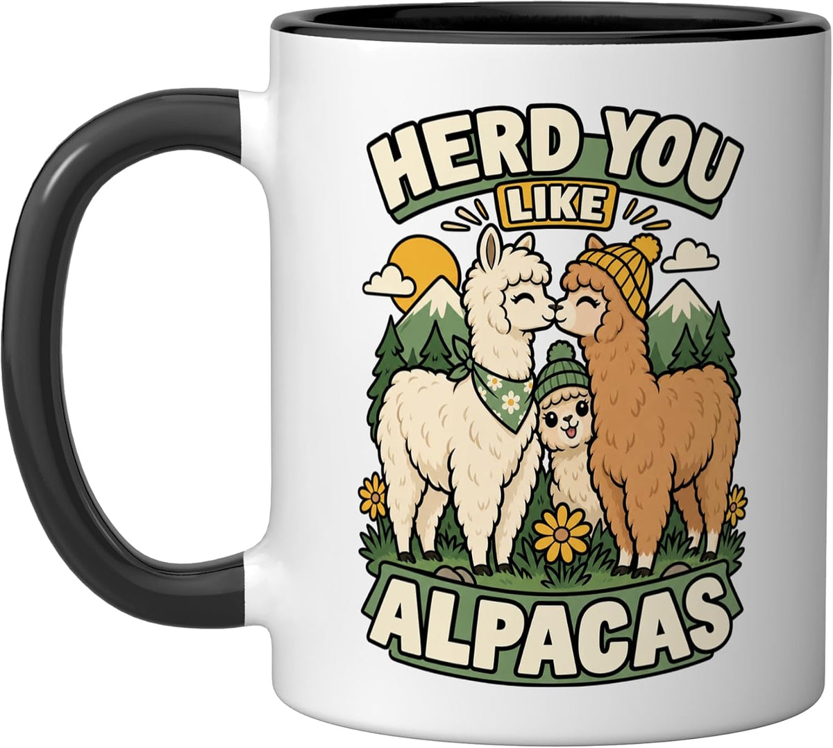 Alpaca Herd You Like Alpacas Funny Farm Owner Cute Ceramic Mug
