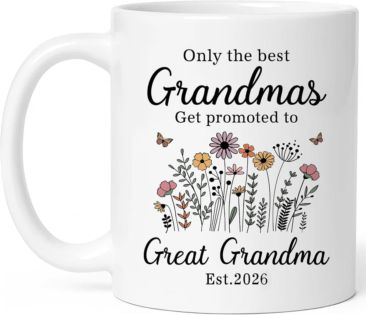 Promoted to Great Grandma Mug 2026 Best Ceramic Mug