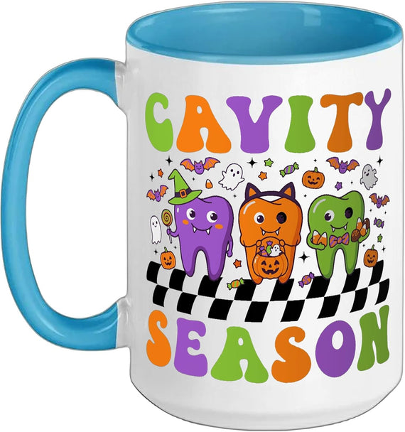Cavity Season Spooky Dentist Halloween Dentistry Ceramic Mug