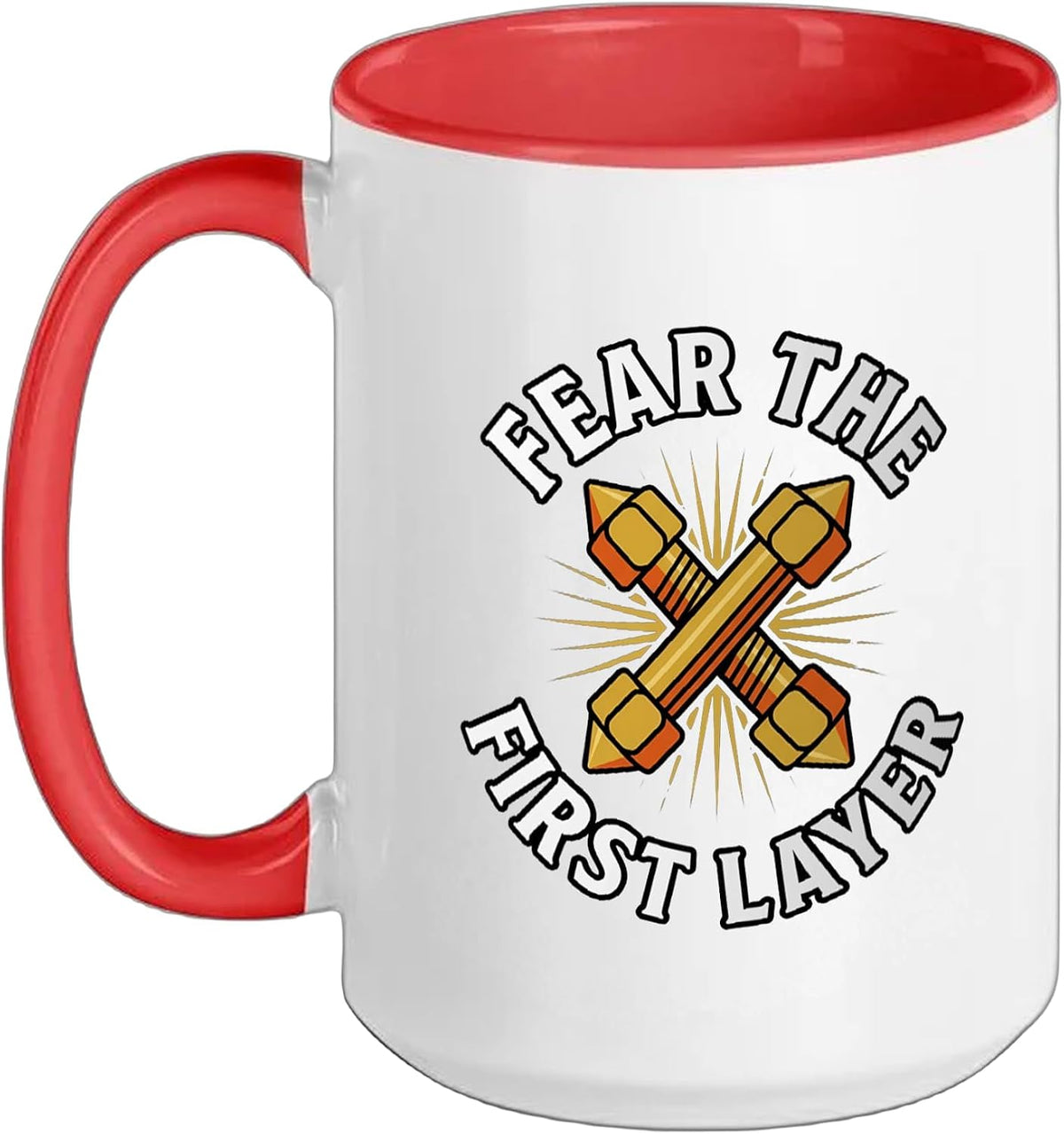 3d Printer Fear The First Layer Additive Maker Ceramic Mug