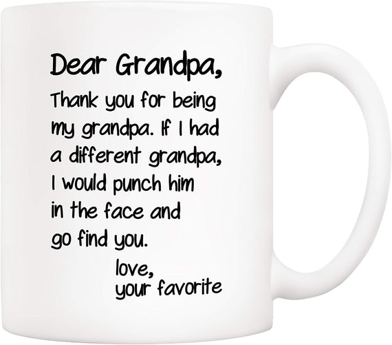 5aup Father's Day Funny Grandpa Ceramic Mug