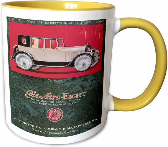 Vintage Cole Aero-Eight Motor Company Ceramic Mug