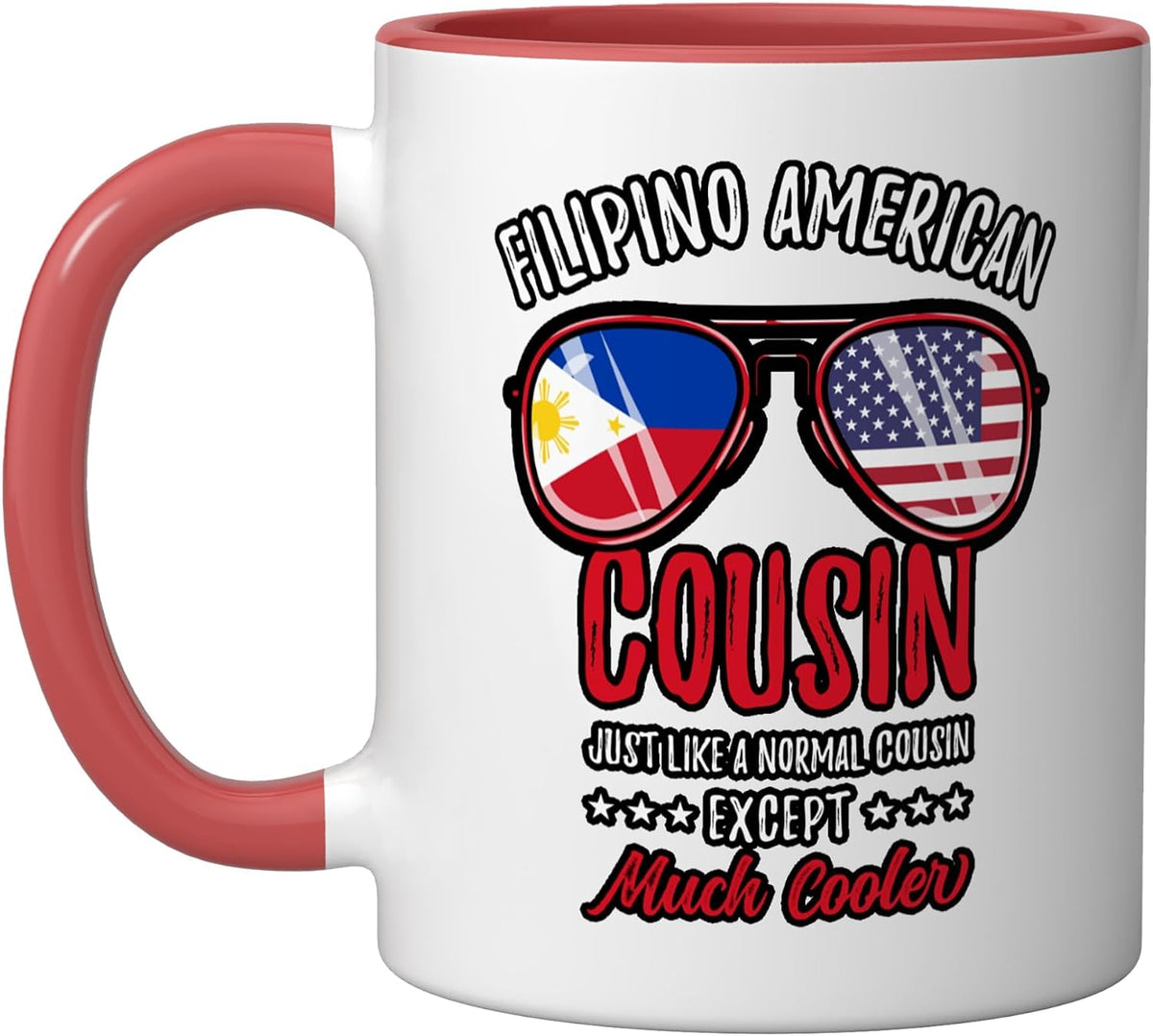 Cool Filpino American Cousin Filipino Family Christmas Ceramic Mug