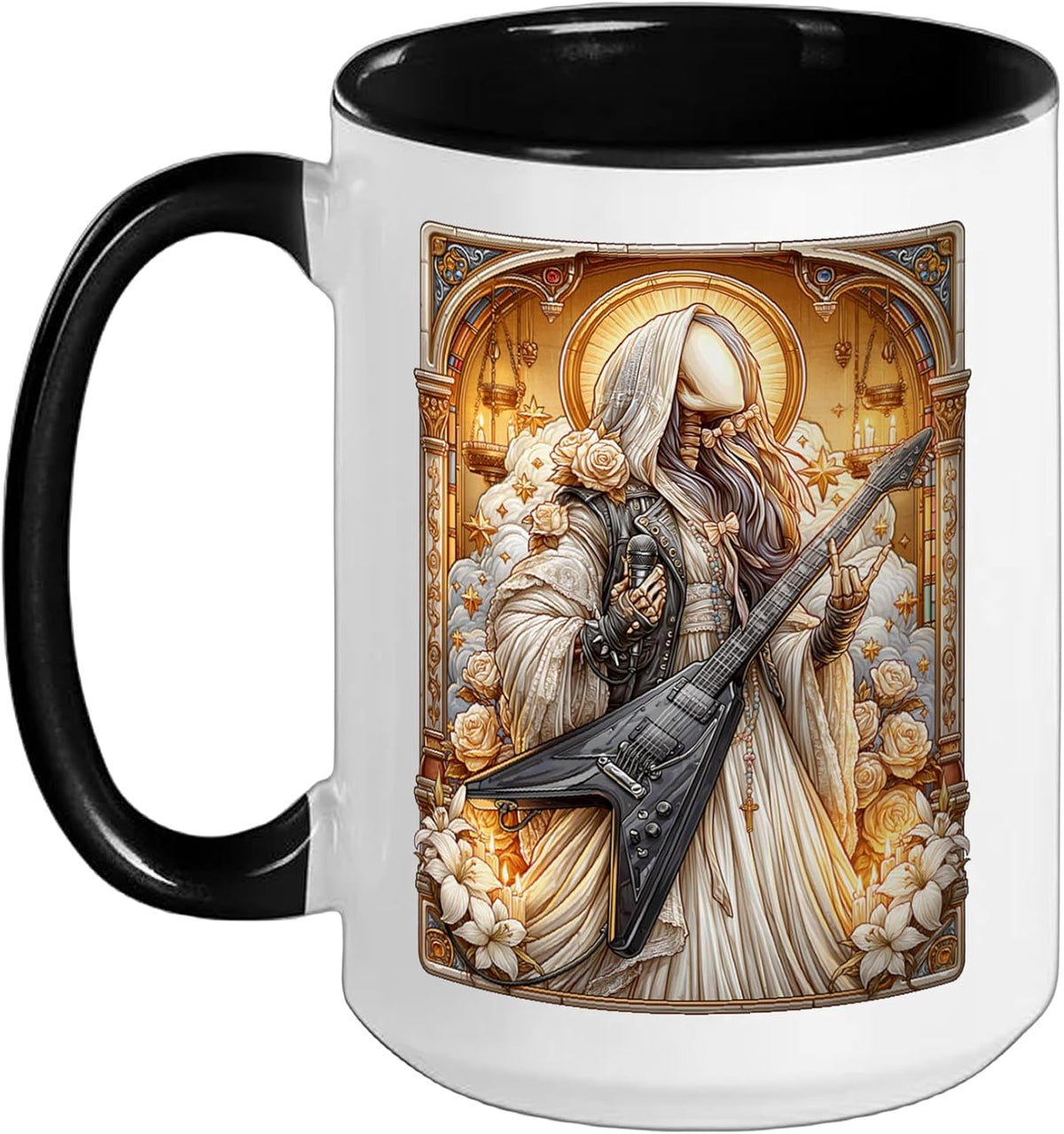 Heavy Metal Rock Music Coquette Christian Religious Singer Ceramic Mug