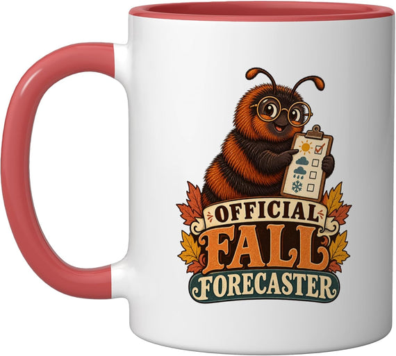 Official Fall Forecaster - Woolly Worm Meteorologist Ceramic Mug