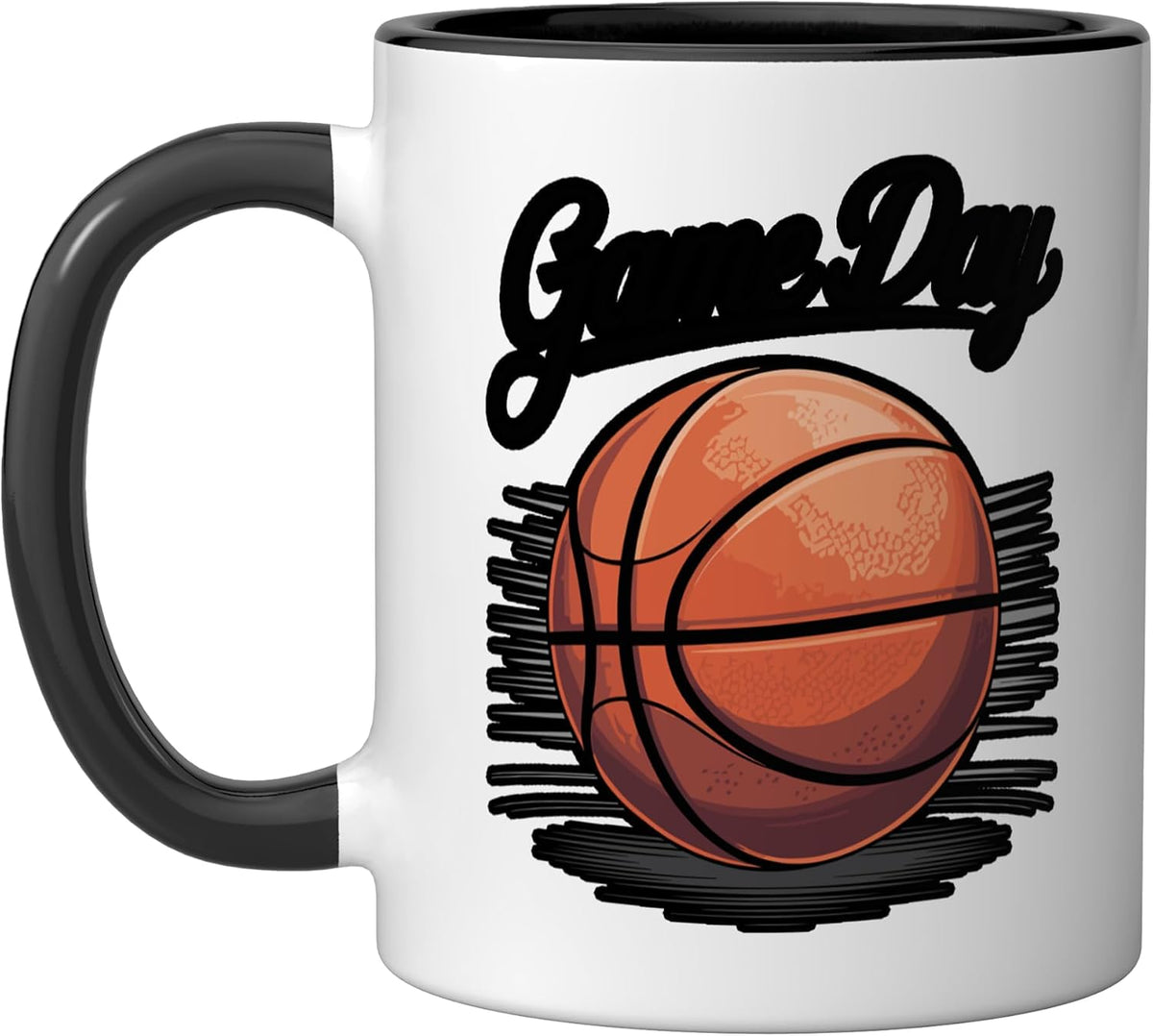 Game Day Basketball Basket Hoop Player Ceramic Mug
