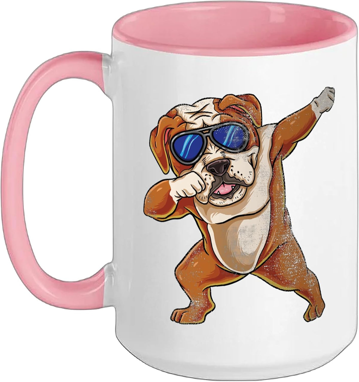 Dabbing English Bulldog Dog Kids Bulldog Ceramic Mug