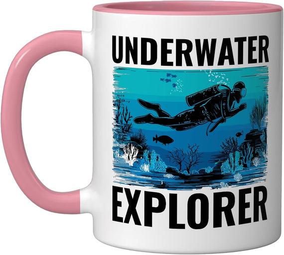 Underwater Explorer Under Water Diver Scuba Divers Ceramic Mug