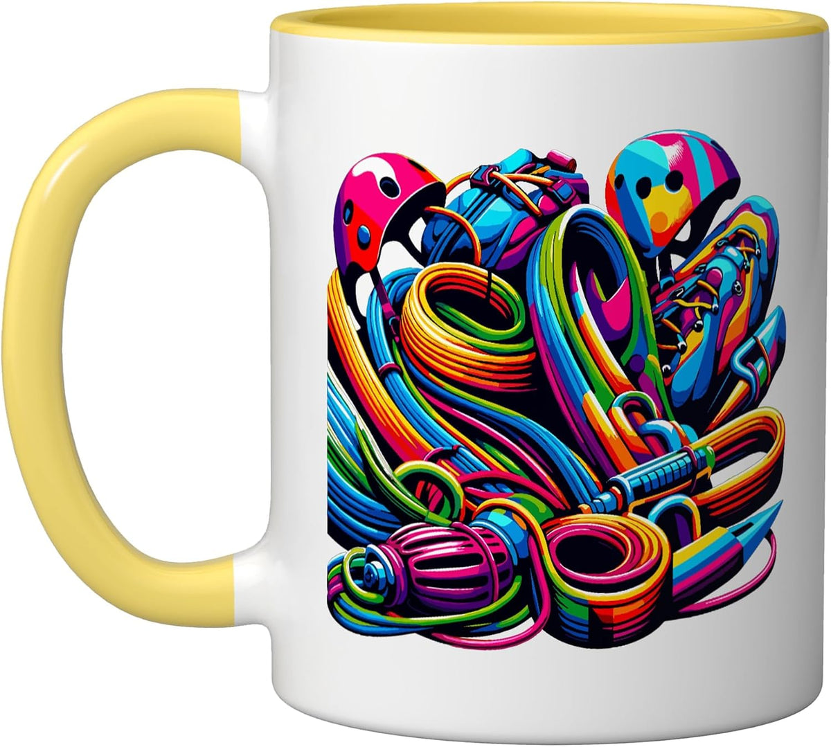 Colorful Pop Art Canyoneer Canyoneering Canyoning Ceramic Mug