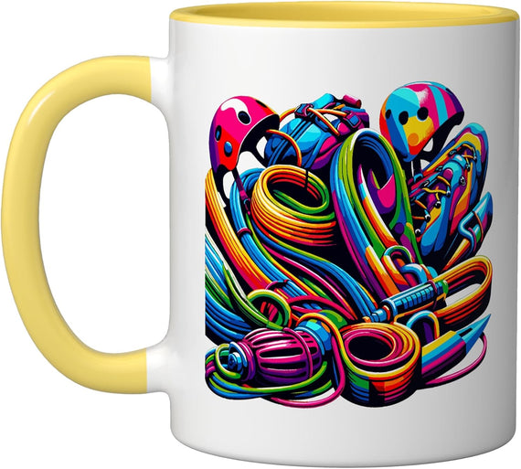 Colorful Pop Art Canyoneer Canyoneering Canyoning Ceramic Mug