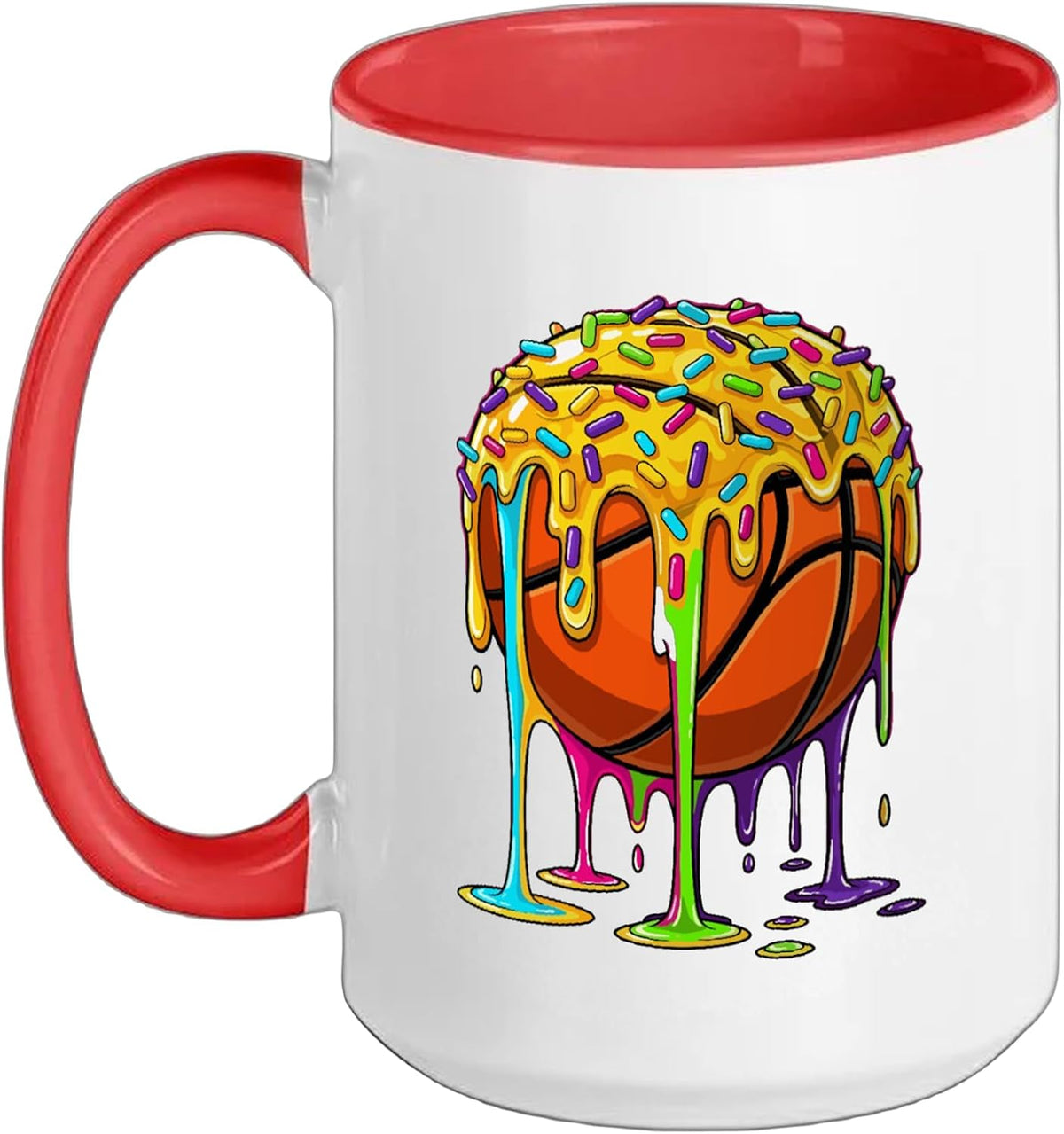 Basketball Sweet Sprinkles Melting Glaze Ceramic Mug