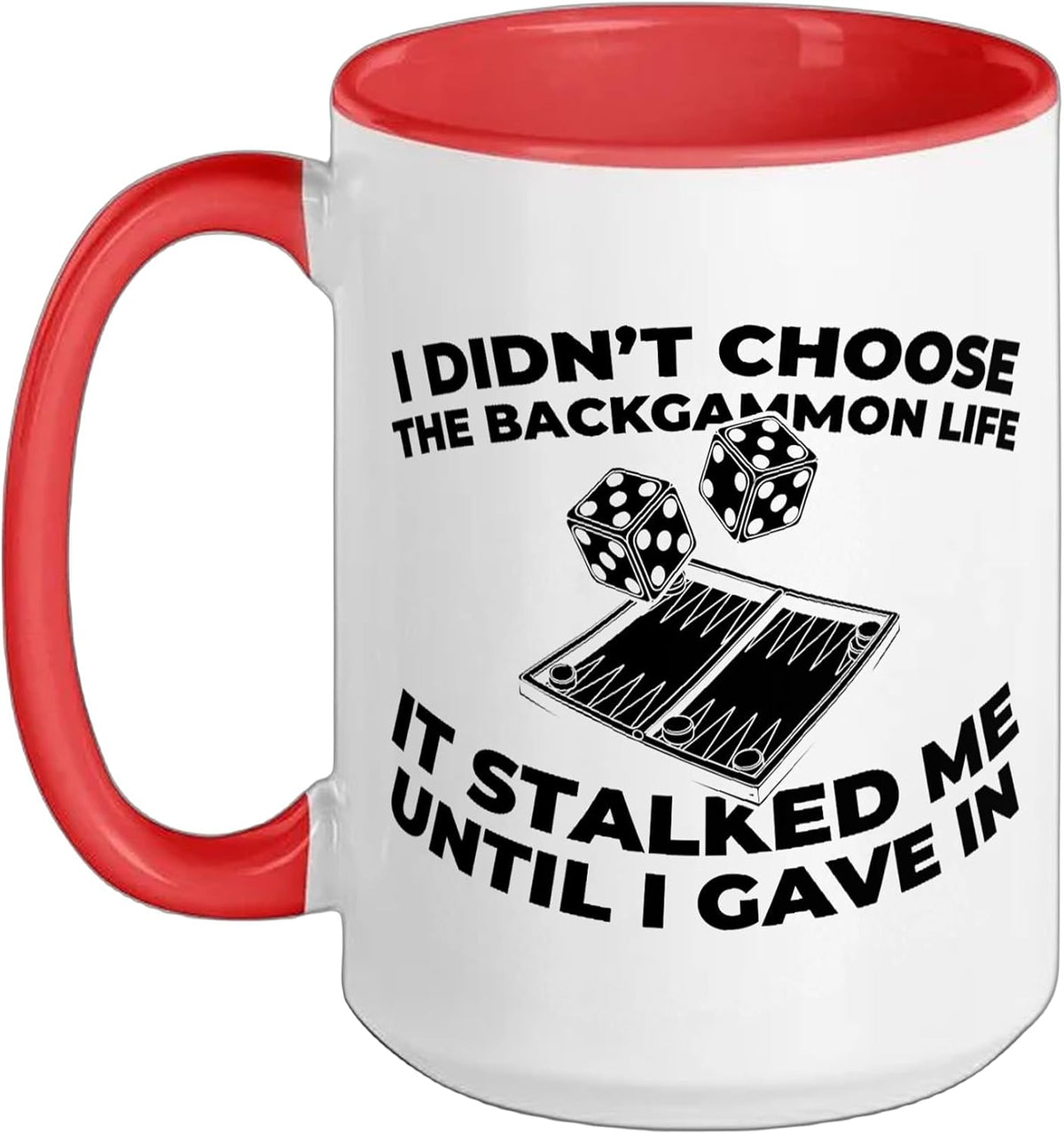 Dice Strategy - Board Game Backgammon Ceramic Mug