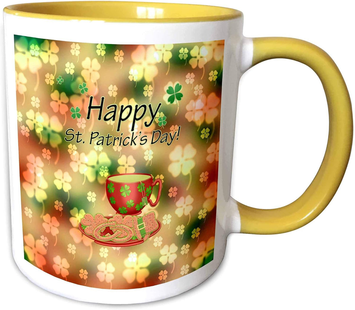 St Patrick Day Cookies, Plate, Teacup Ceramic Mug
