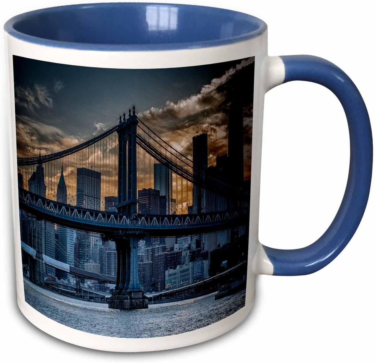 Cityscape At Sunset Ceramic Mug