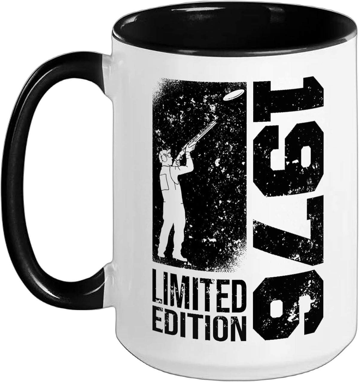 Clay Shooters Vintage 1976 Birthday Clay-Pigeons Shooting Ceramic Mug