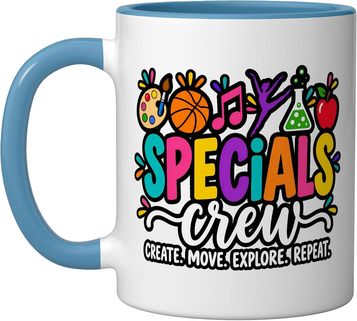 Specials Crew Teacher Art Pe Science Stem School Men Women Ceramic Mug