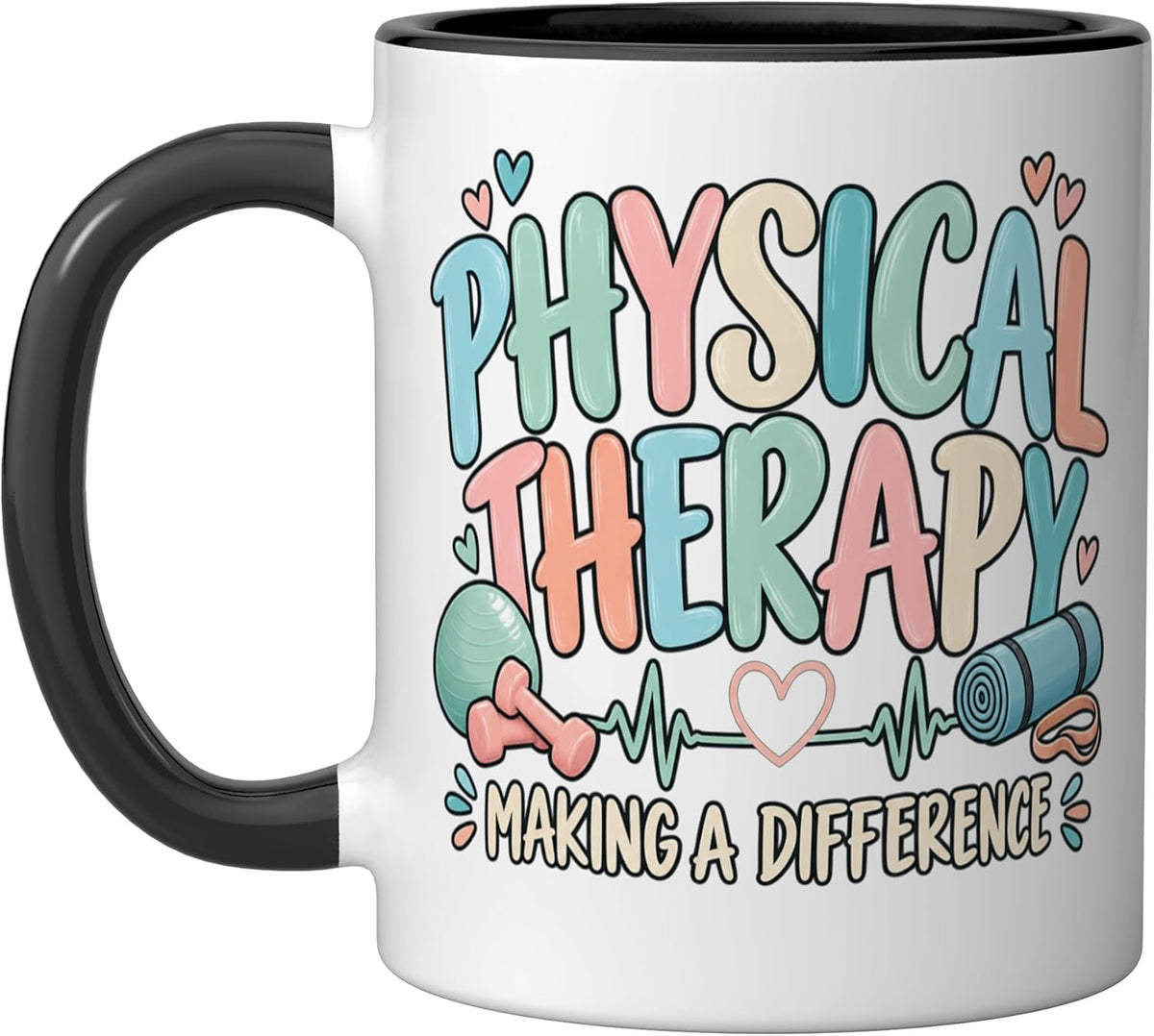 Physical Therapy Team Women Therapist Pt Month Rehab Crew Ceramic Mug