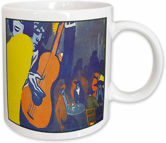 Salvador Dali Painting Scene In A Cabaret, 15-Ounce Ceramic Mug