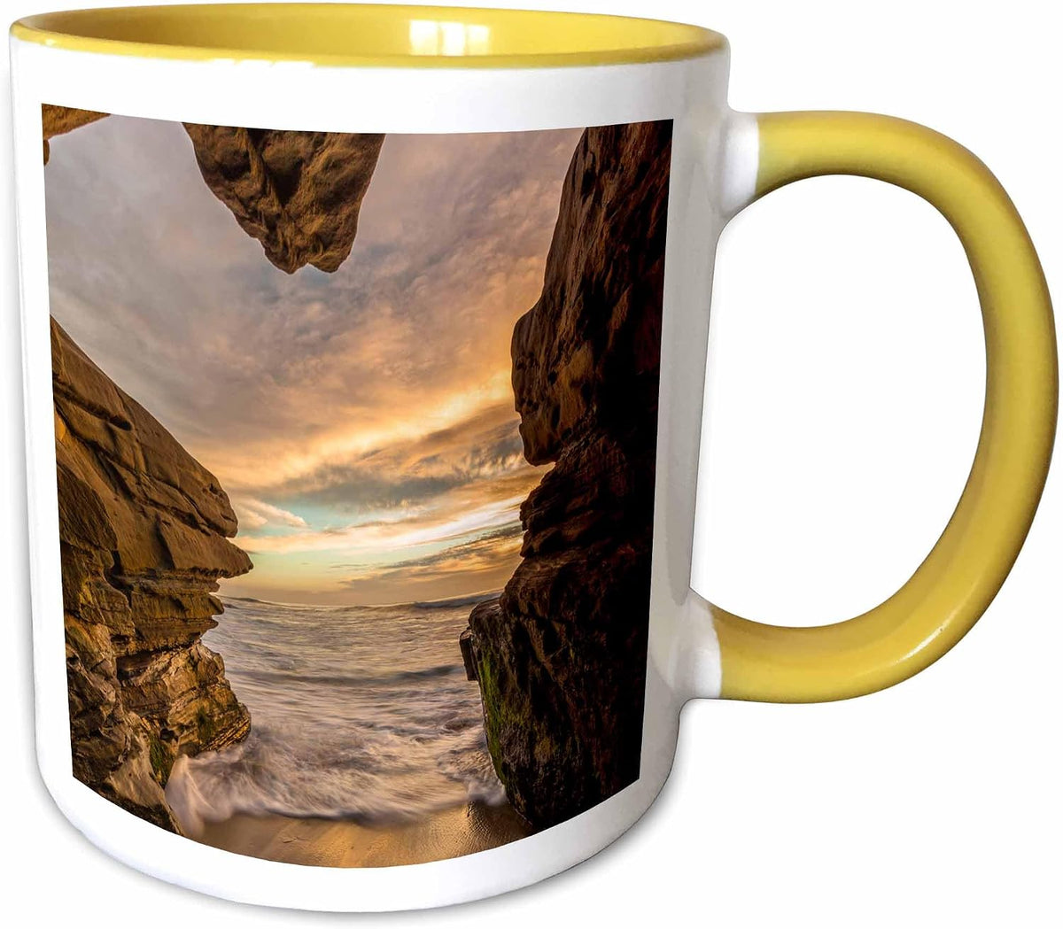Looking Out From Sea Cave Ceramic Mug