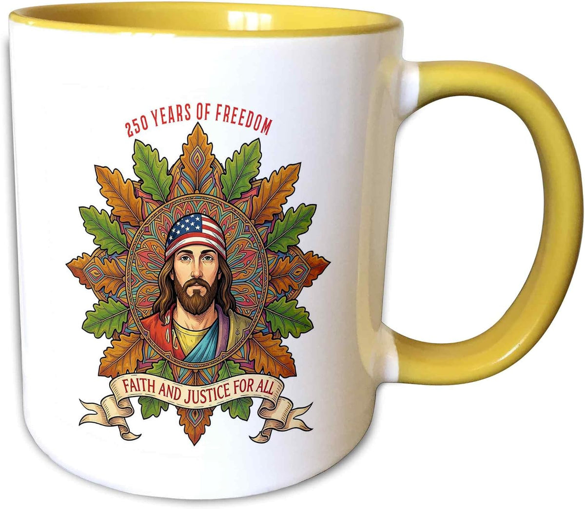 250 Years Of Freedom. Faith & Justice Ceramic Mug