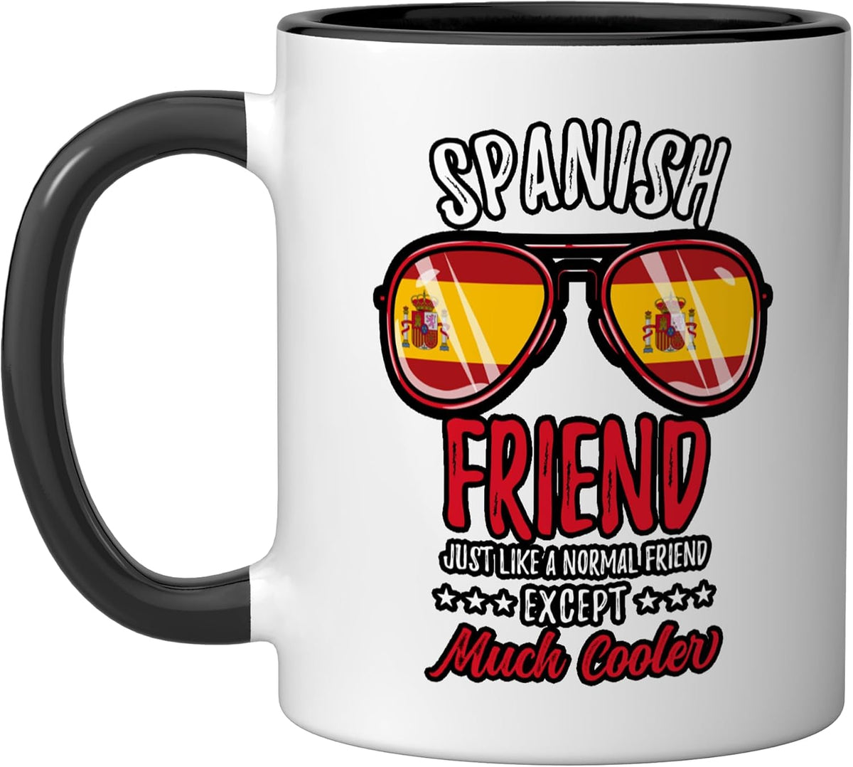 Cool Spanish Friend Sunglasses Spanish Family Christmas Ceramic Mug