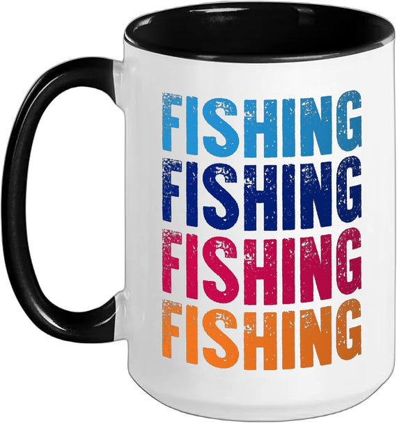 Fishing - Colorful Ceramic Mug