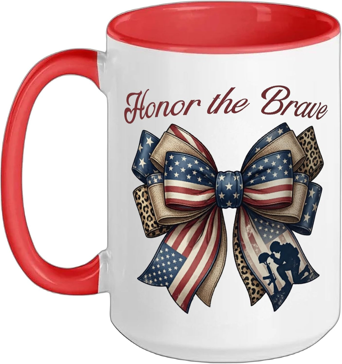 Memorial Day Bow Veterans 4th Of July Ceramic Mug