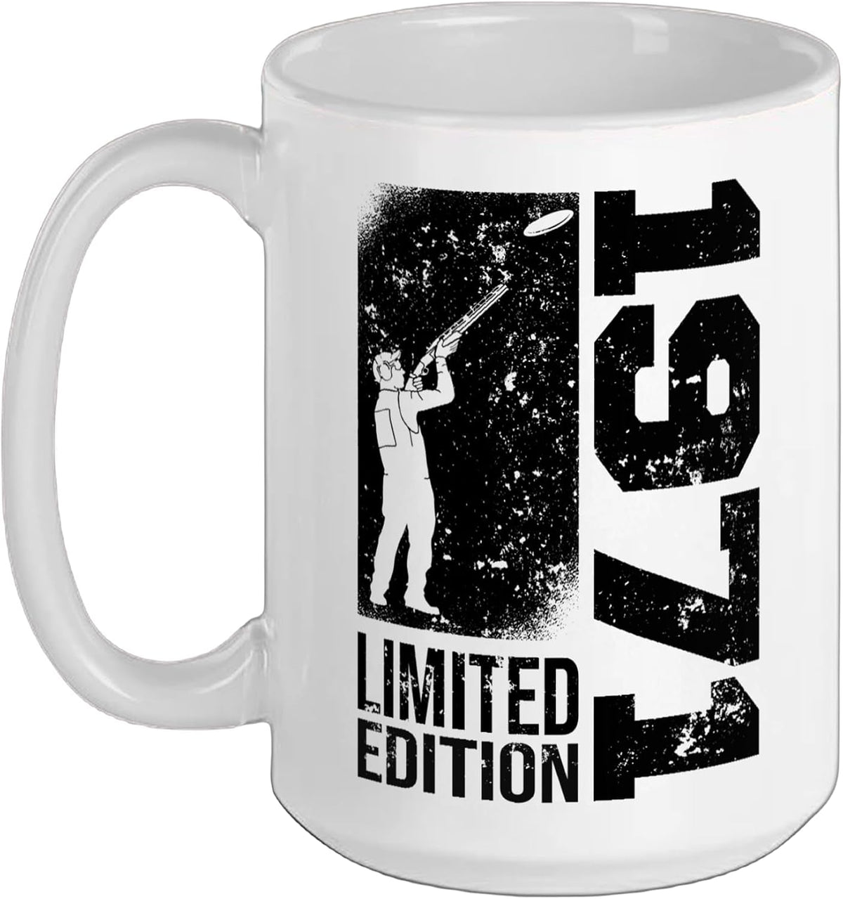 Clay Shooters Vintage 1971 Birthday Clay-Pigeons Shooting Ceramic Mug