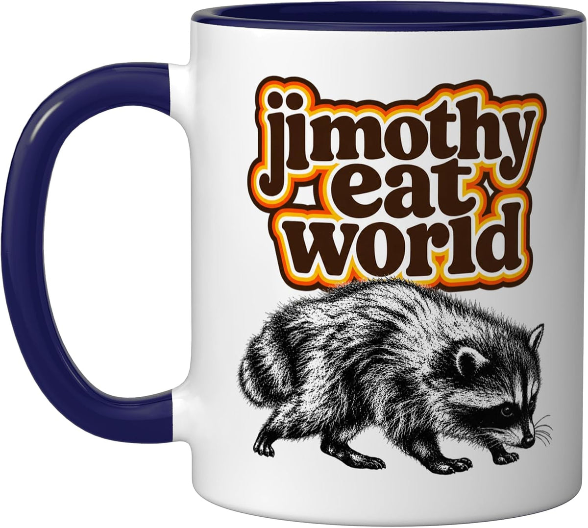 Jimothy Eat World Raccoon Emo Pop Punk Music Ceramic Mug
