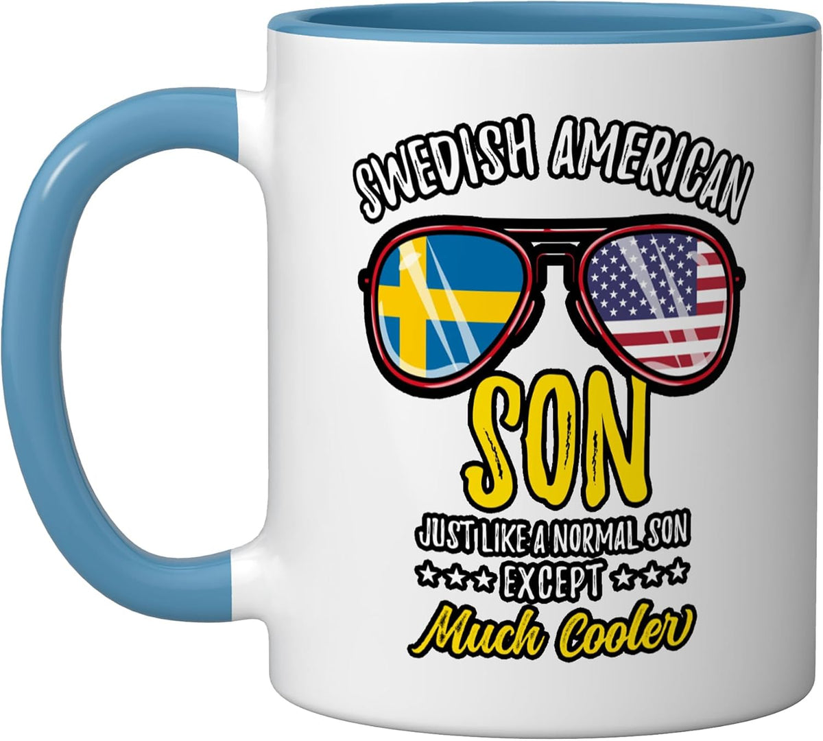 Cool Swedish American Son Swedish Family Christmas Ceramic Mug