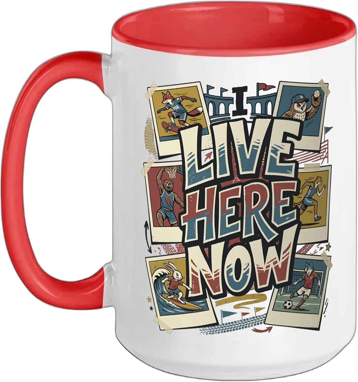 Tournament Weekend Support I Live Here Now Sideline Ceramic Mug