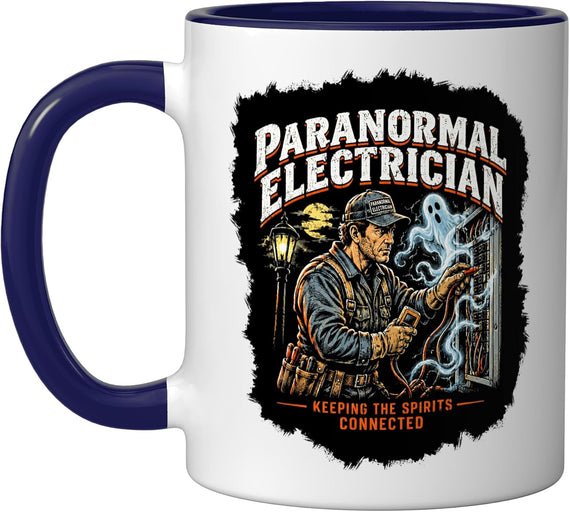 Paranormal Electrician S Ghost Hunting Tradesman Art Ceramic Mug