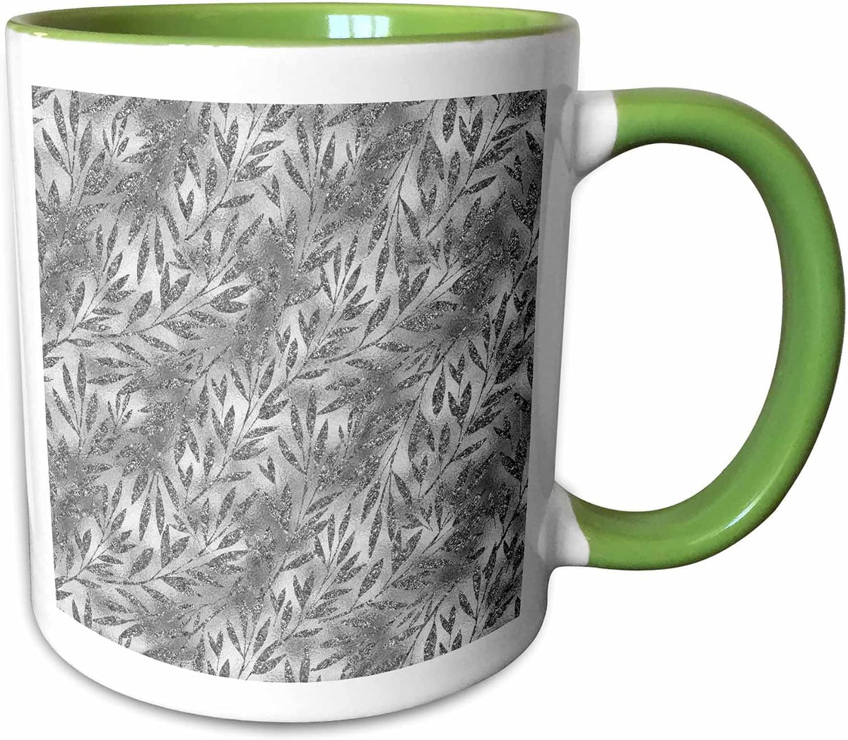 Luxury Chic & Trendy Shiny Silver Metal Ceramic Mug