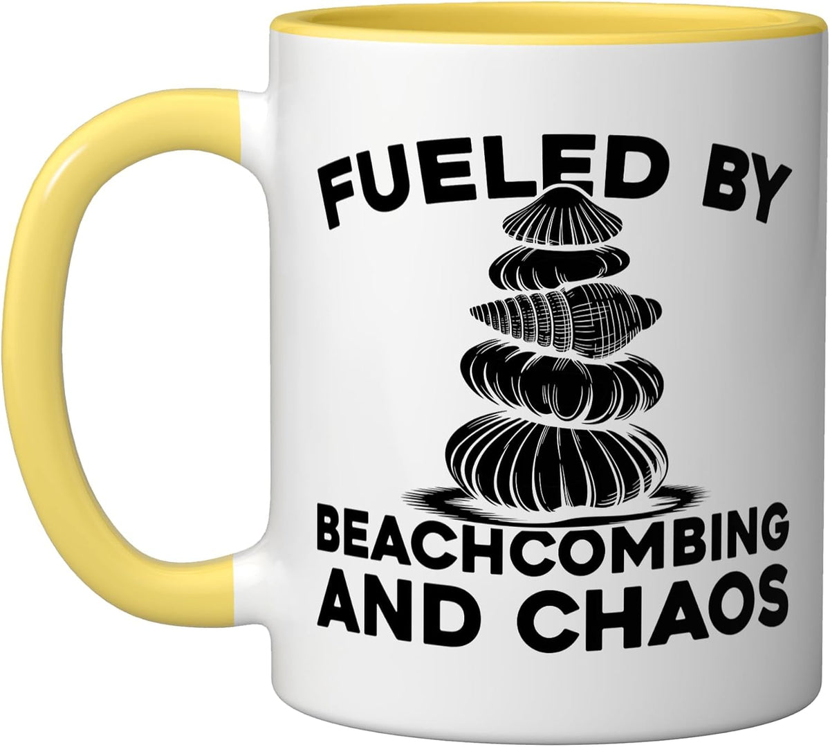 Shell Collecting Beach - Nature Beachcombing Ceramic Mug