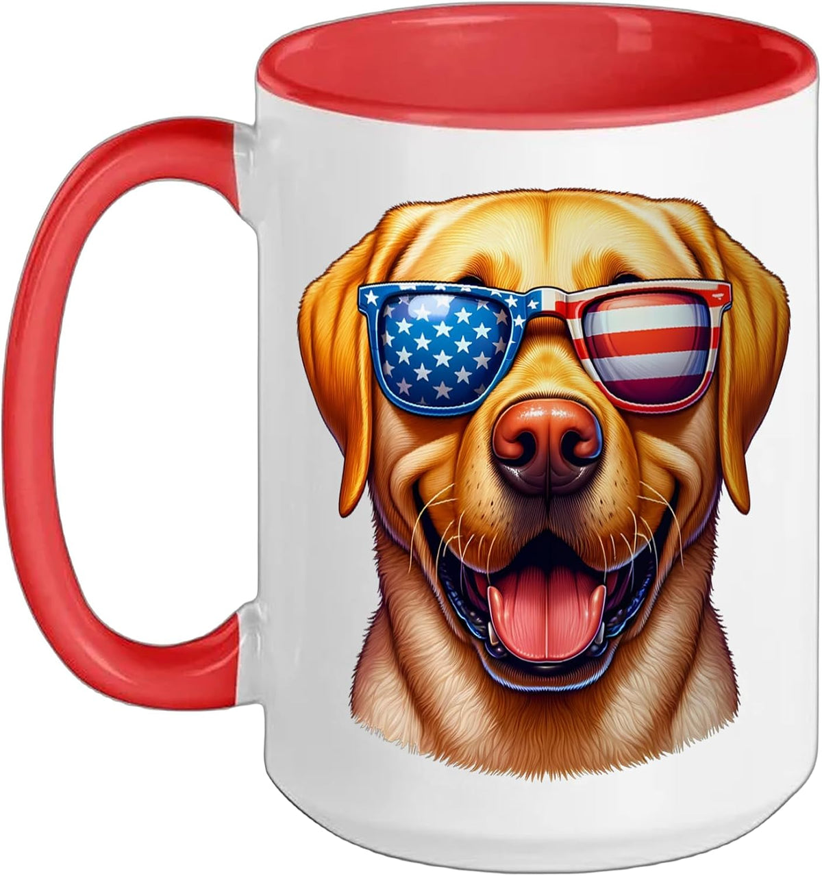 Labrador Retriever 4th Of July Patriotic Dog Lover Ceramic Mug