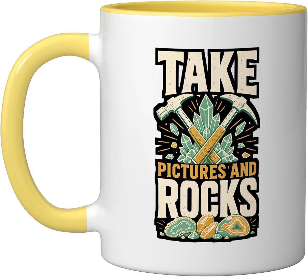 Take Pictures And Rocks Geology Hobby Ceramic Mug