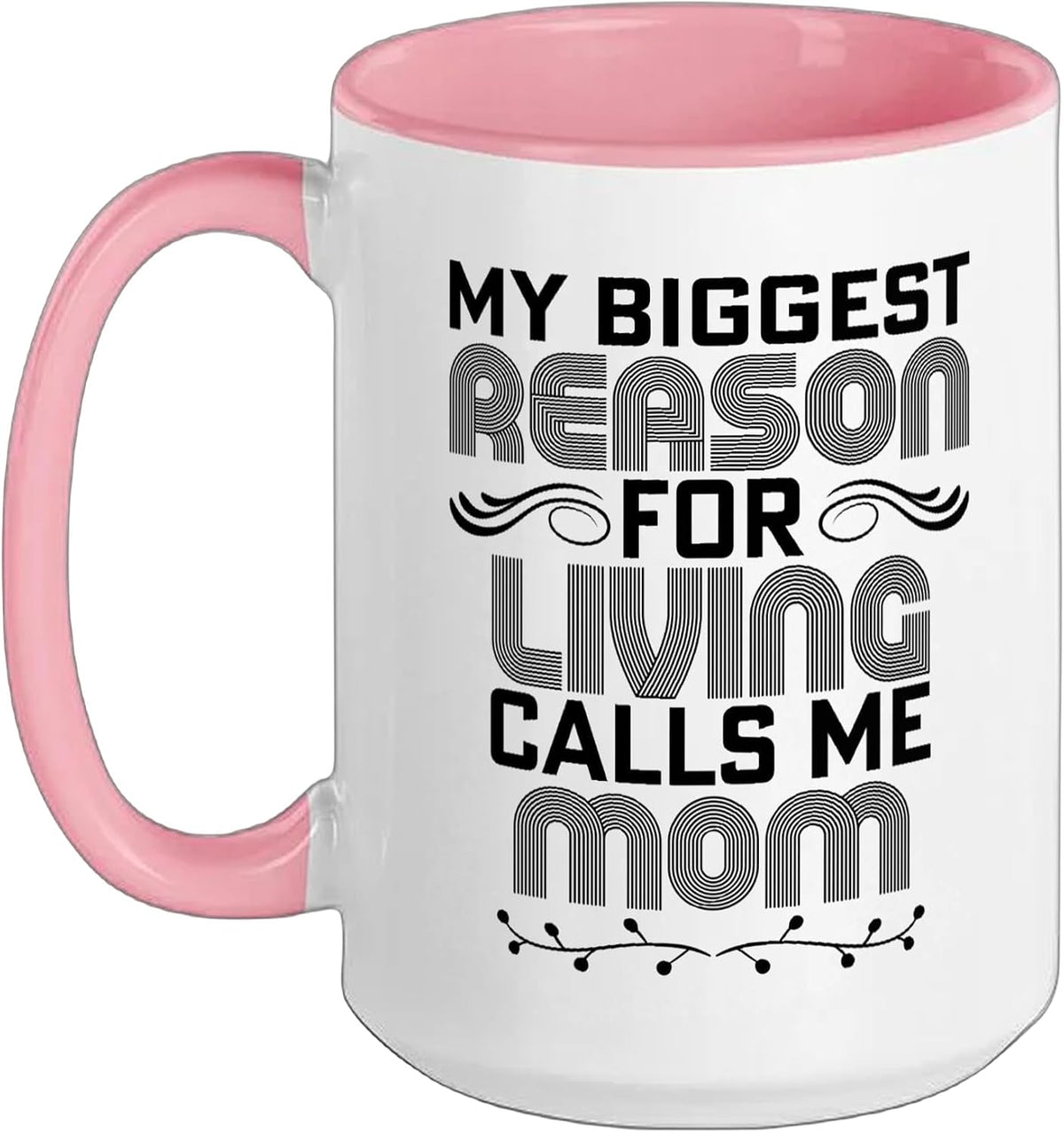 My Biggest Reason For Living Calls Me Mom Mother's Day Mom Ceramic Mug