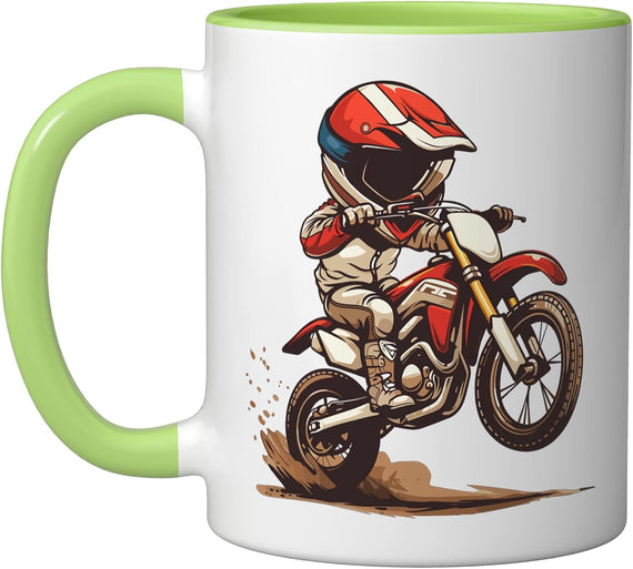 Kids Dirt Bike Ceramic Mug