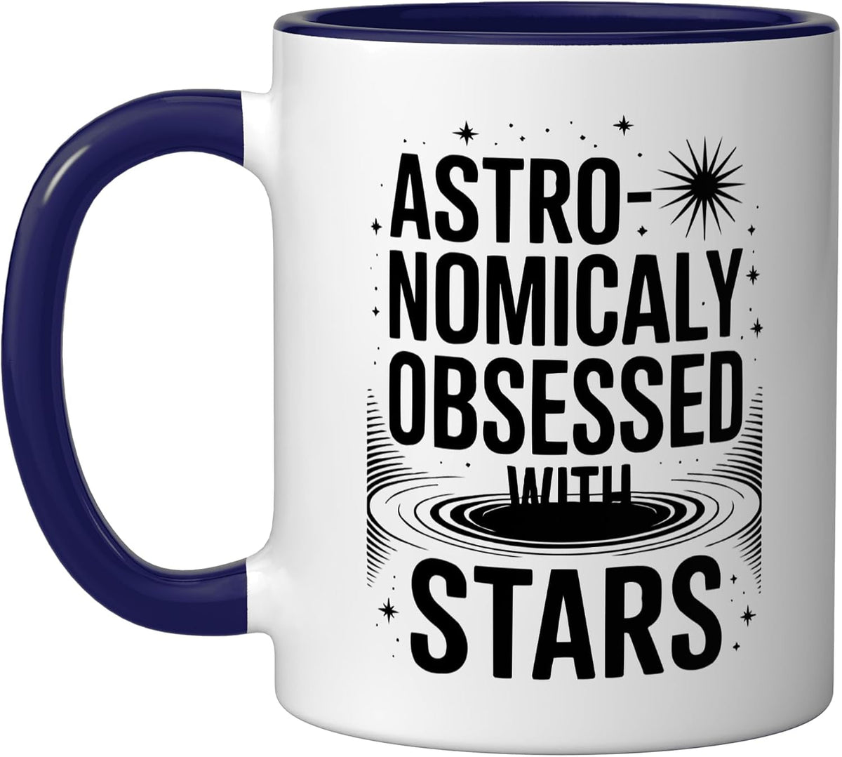 Stargazing Amateur Astronomy Lover Telescope Stargazer Ceramic Mug