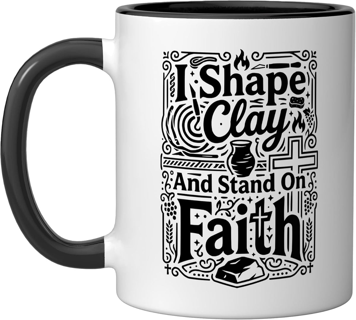 Christian Potter Jesus Christ Clay Wheel Kiln Pottery Ceramic Mug