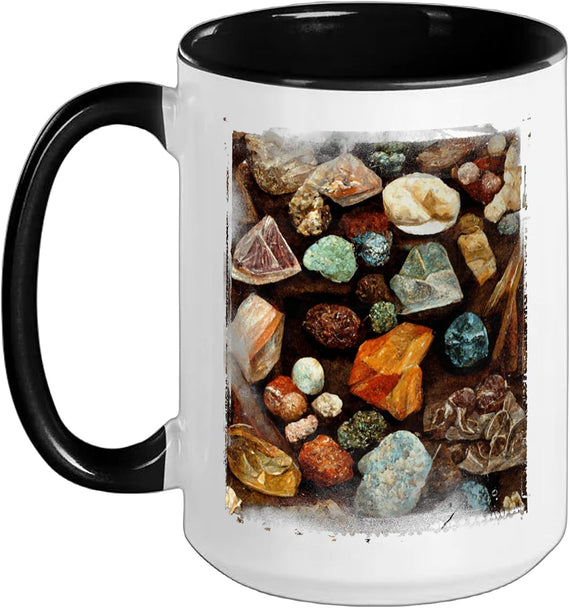Minerals Gems And Crystals Rock Collecting Geology Ceramic Mug