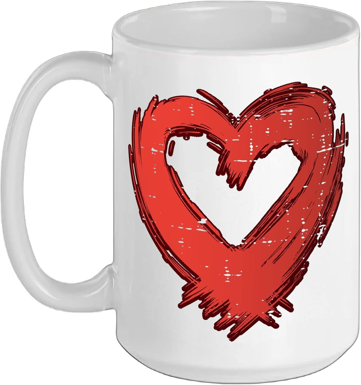 Valentines Day Heart Pocket Love Minimalist Men Women Kids Ceramic Mug