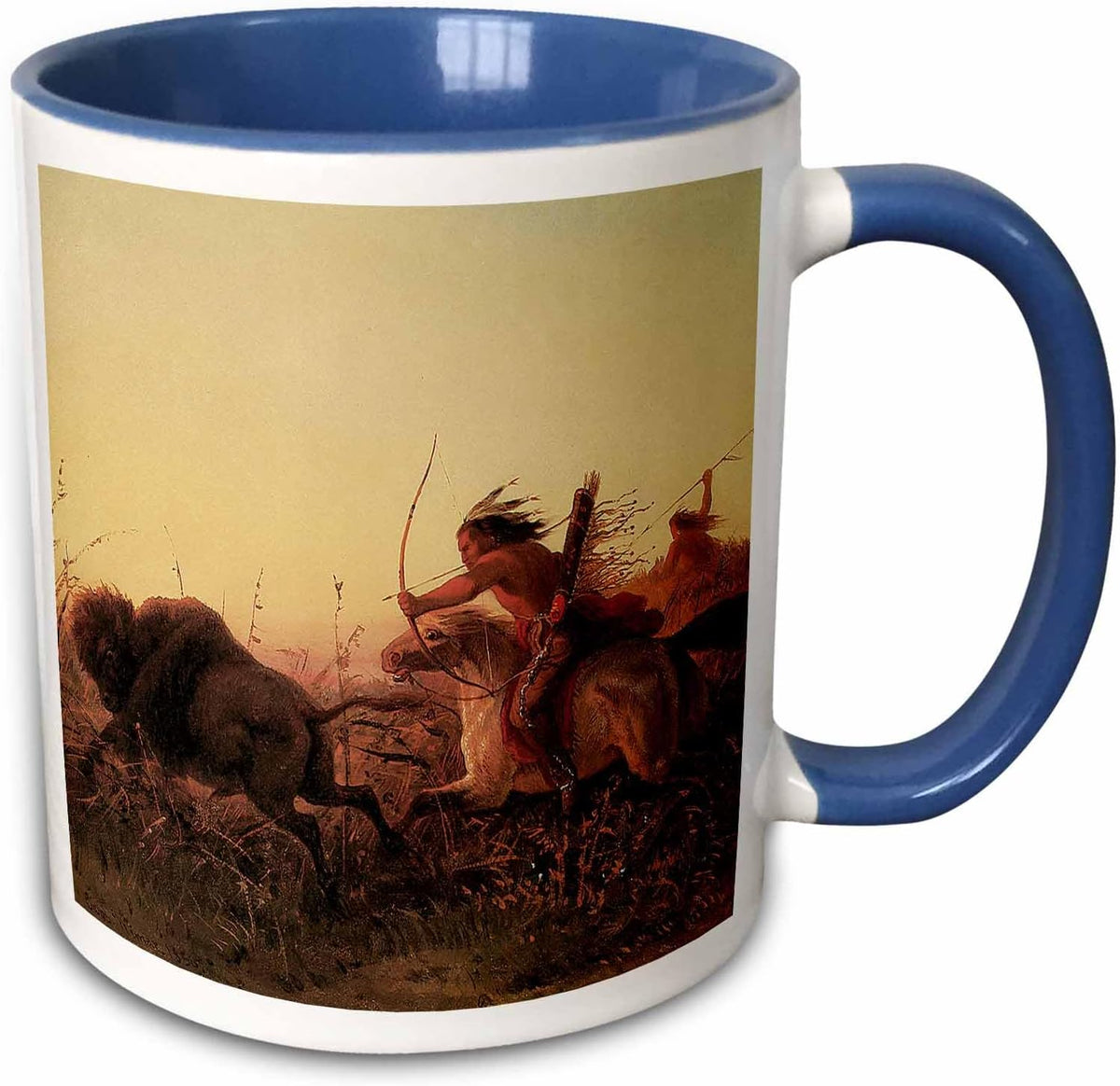 Indian Buffalo Hunt By Charles Wimar American Ceramic Mug