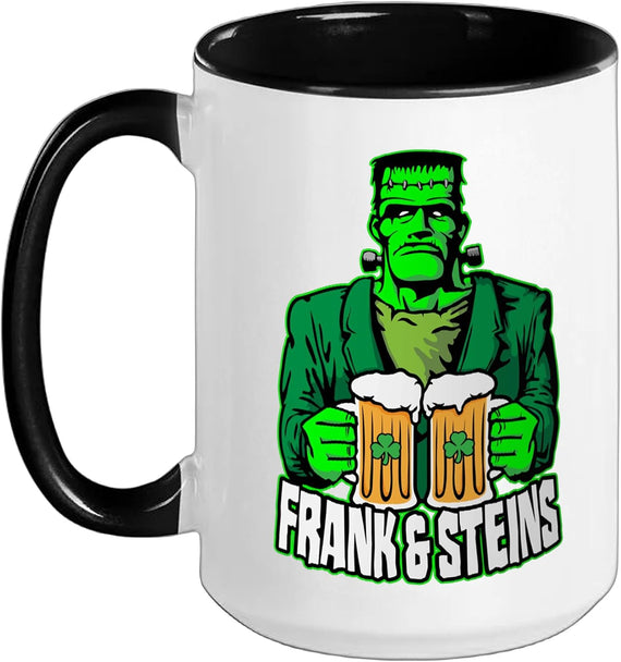 Frank And Steins Frankenstein Shamrock Beer Ceramic Mug