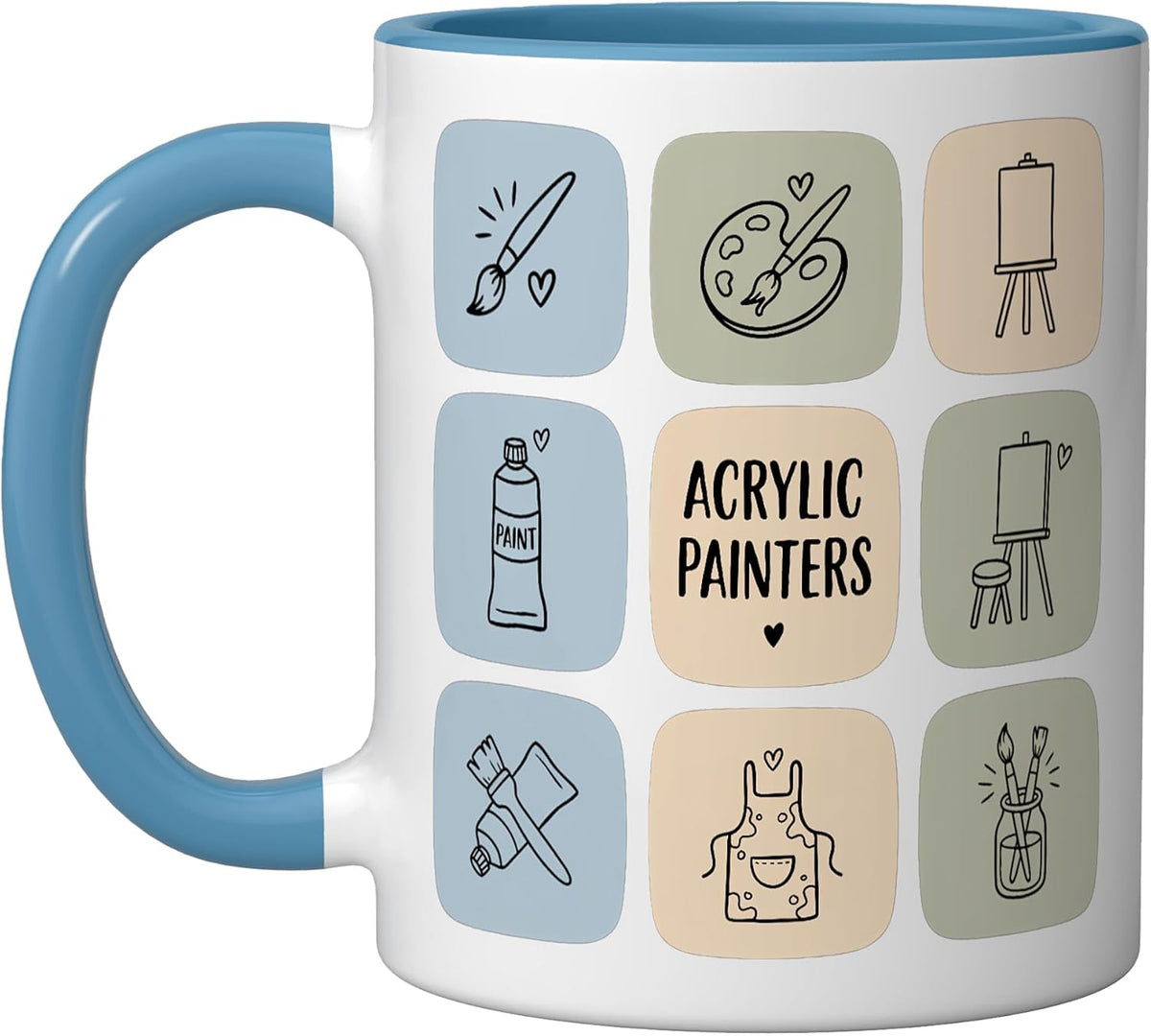 Acrylic Painting Fine Art Painter Artists Ceramic Mug