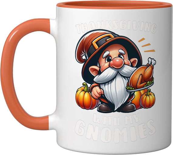 Thanksgiving Gnome Roast Turkey Ceramic Mug